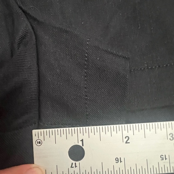 NWT new 32 Anthropologie Maeve ettie shorts pitched linen navy blue - Picture 17 of 17